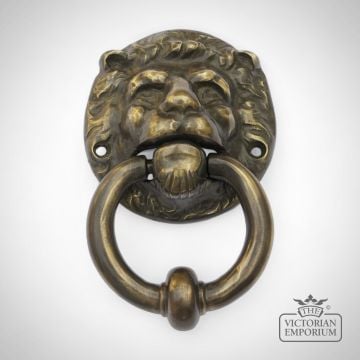 Antique Brass Lion Door Knocker Lk Ab