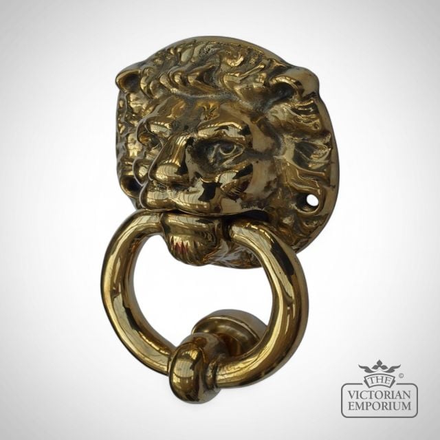 Brass Lion Door Knocker Lk B