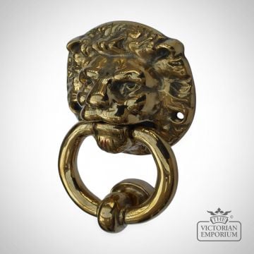 Brass Lion Door Knocker Lk B