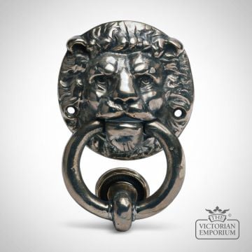 Nickel Lion Door Knocker  Lk N