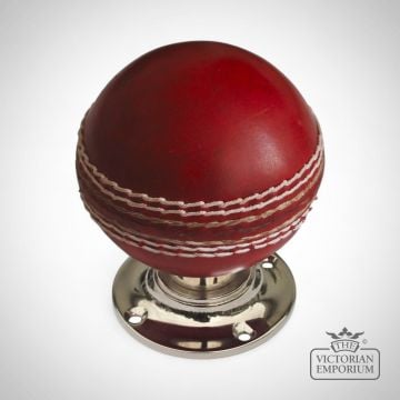 Cricket ball turning handle with nickel or brass base