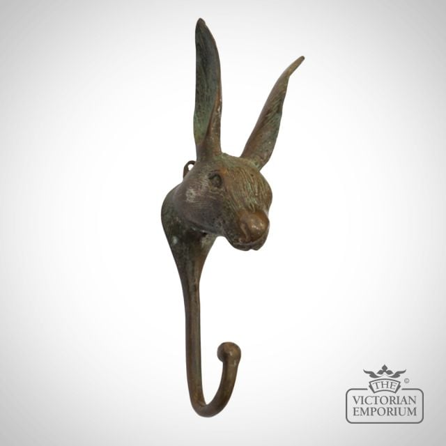 Antique Brass Bunny Rabbit Hook Hb79 G