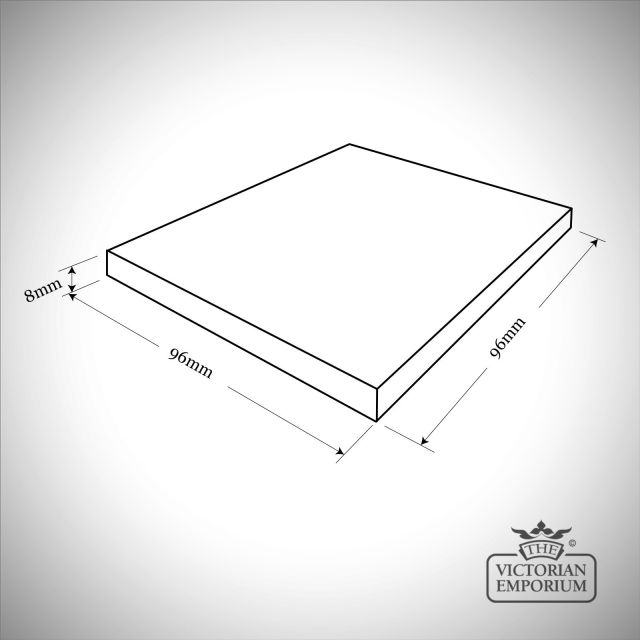 Line Dwg Victorian Tiles10cm 10cm Squares Large