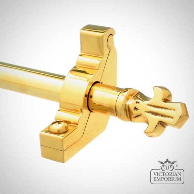 Country Stair Rod with French Finial - Bordeaux