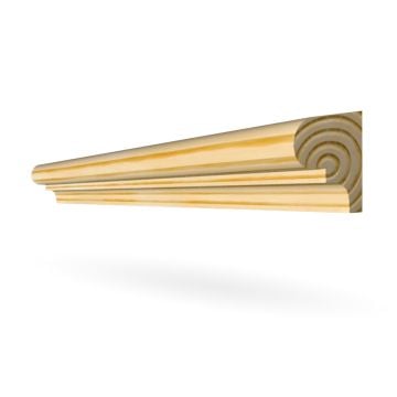 Edging / Beading 56mm x 26mm - Redwood (pine) Wooden Moulding