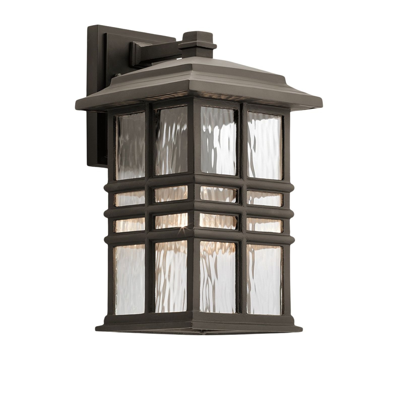Beacon exterior wall light in bronze in a choice of sizes