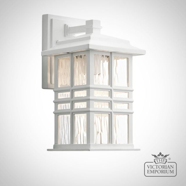 Beacon Exterior Wall Light Outdoor Light Arts And Crafts Kl Beacon Square S Wht