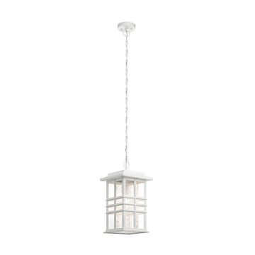 Beacon Exterior Ceiling Chain Lantern In White Outdoor Light Arts And Crafts Kl Beacon Square8 Wht