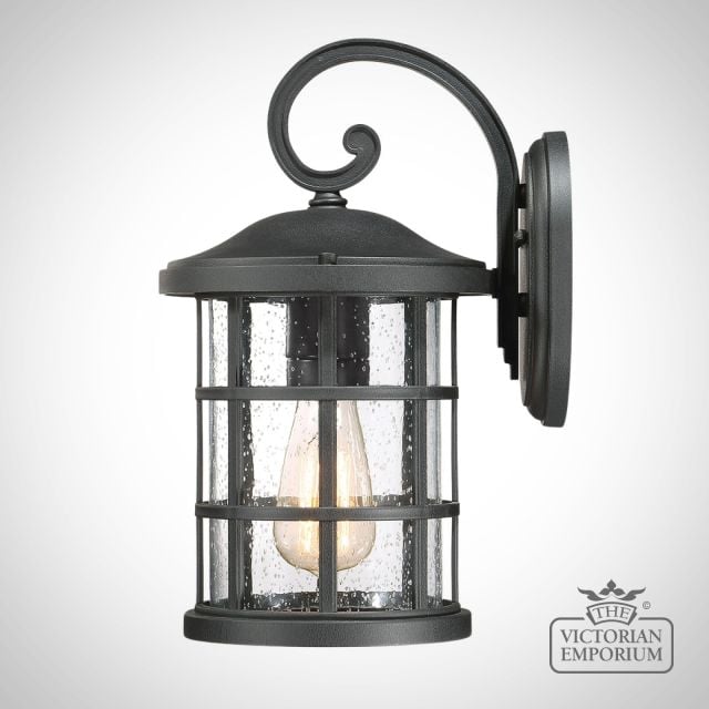 Crusader Exterior Wall Lantern Outdoor Light Wall Qz Crusade M Blk 4