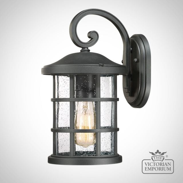 Crusader Exterior Wall Lantern Outdoor Light Wall Qz Crusade M Blk
