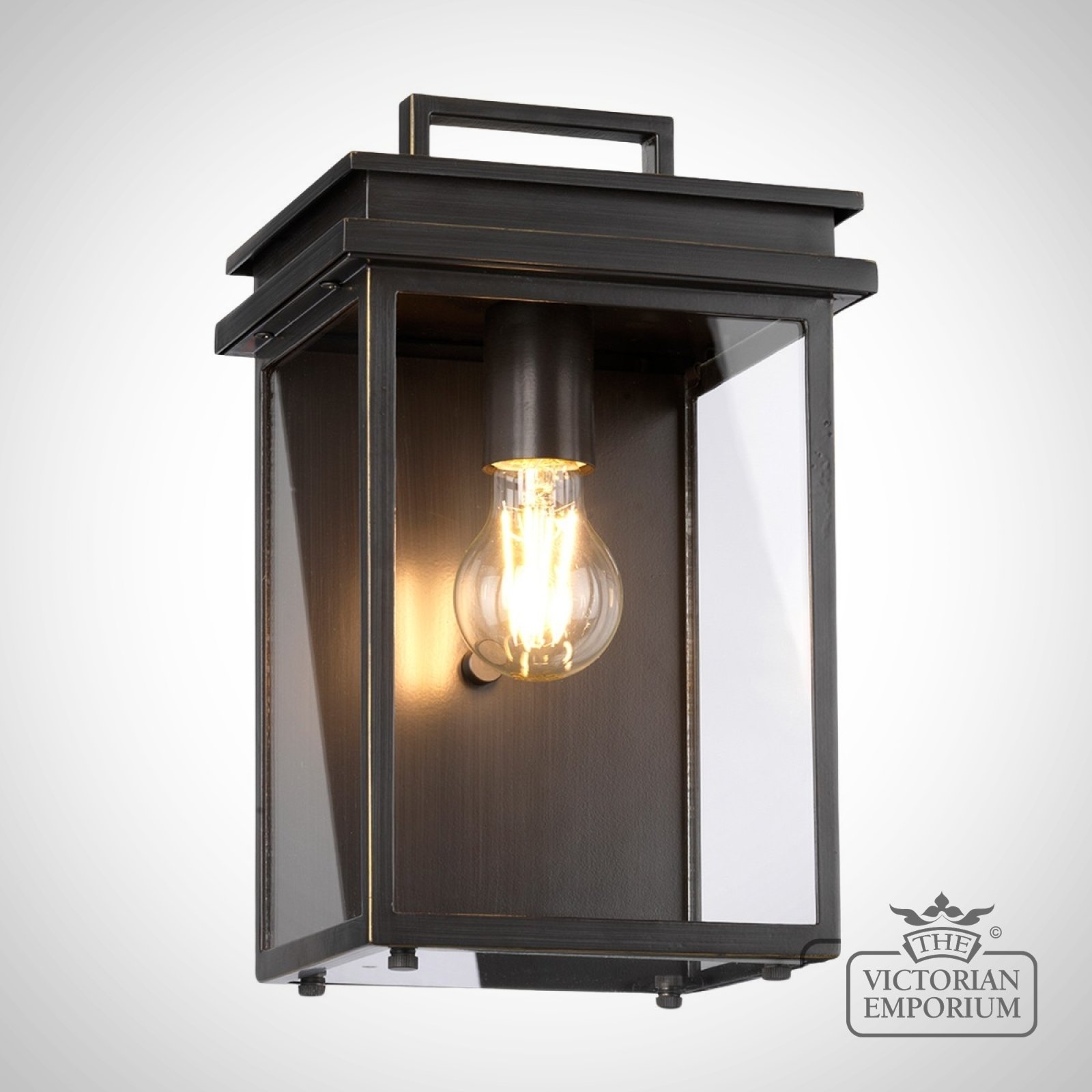 Glenview exterior wall light in bronze in a choice of sizes