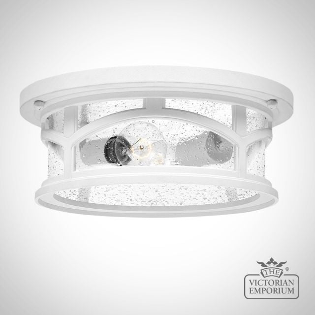 Outdoor White Lamp Light Qz Marblehead F Wht
