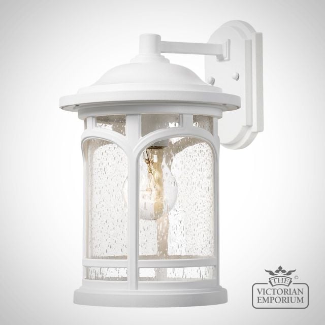 Marble Head Exterior Wall Light In White M Wht