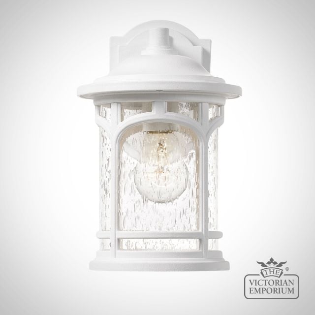 Marble Head Exterior Wall Light In White S Wht 3