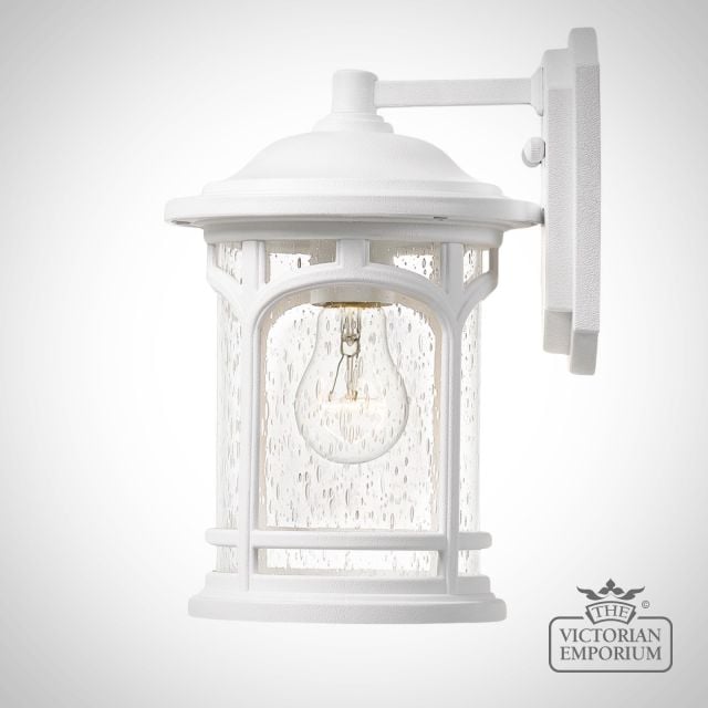 Marble Head Exterior Wall Light In White S Wht 4