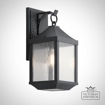 Kl Springfield M  Springfield Exterior Wall Light In Black In A Choice Of Two Sizes