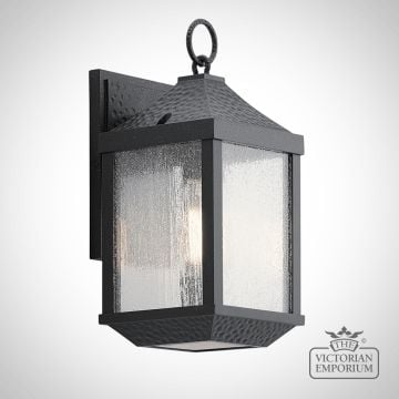 Kl Springfield S  Springfield Exterior Wall Light In Black In A Choice Of Two Sizes