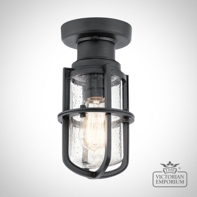 Suri exterior flush mount ceiling light