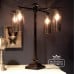 Traditional Old Classical Victorian Pattern Brass Industrial Tarnished Reclaimed Restoration Steampunk 19thcentury Tablelamp