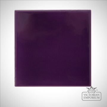 Victorian Deep Violet Fireplace Tile Style Lgc072