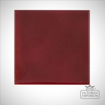 Victorian Deep Red Fireplace Tile Style Lgc078