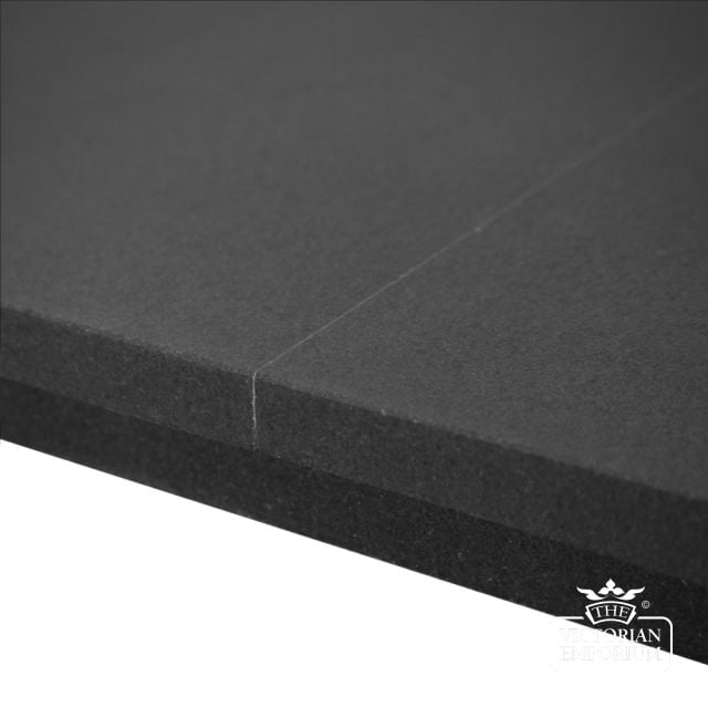 Fireplace Hearth Stonehoned Black Granite 4pc Close Up