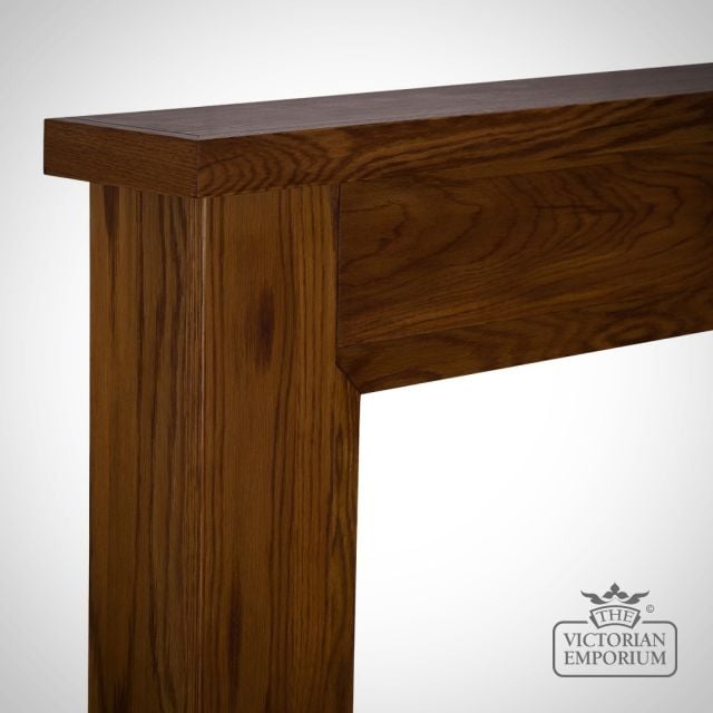 Wooden Fireplace Surround Style Kedleston Smc193 Waxed Oak Close Up 1