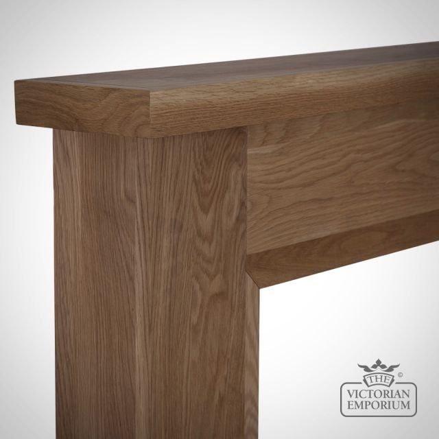 Wooden Fireplace Surround Style Kedleston Smc197 Waxed Oak Close Up 1