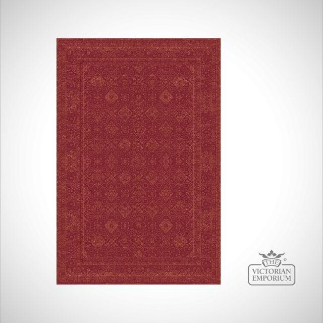 Victorian Rug style IM1951 Red Rugs The Victorian Emporium