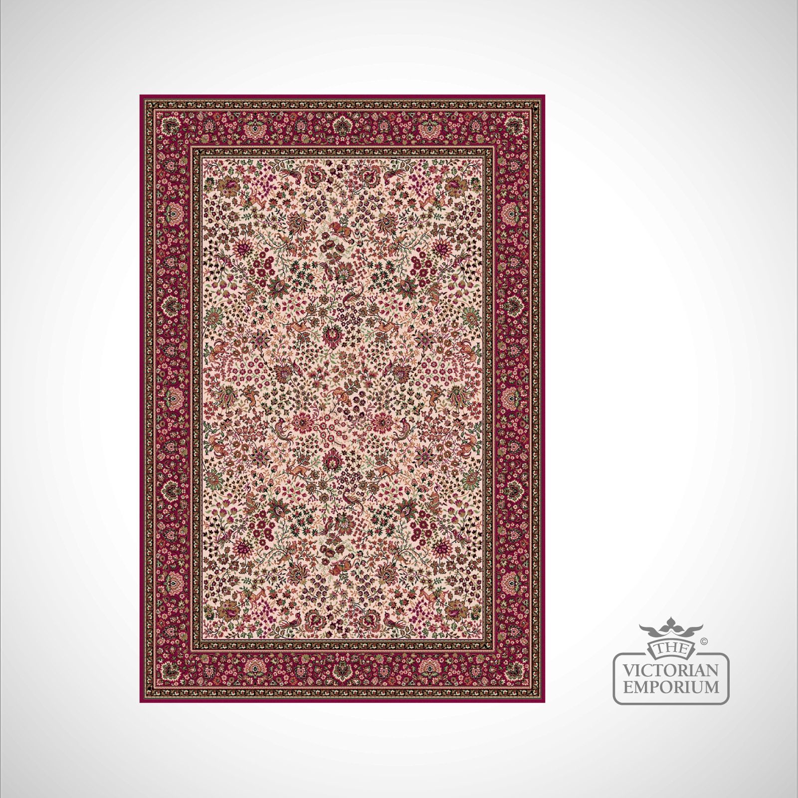 Victorian Rug style IM1959 Red 2 Rugs