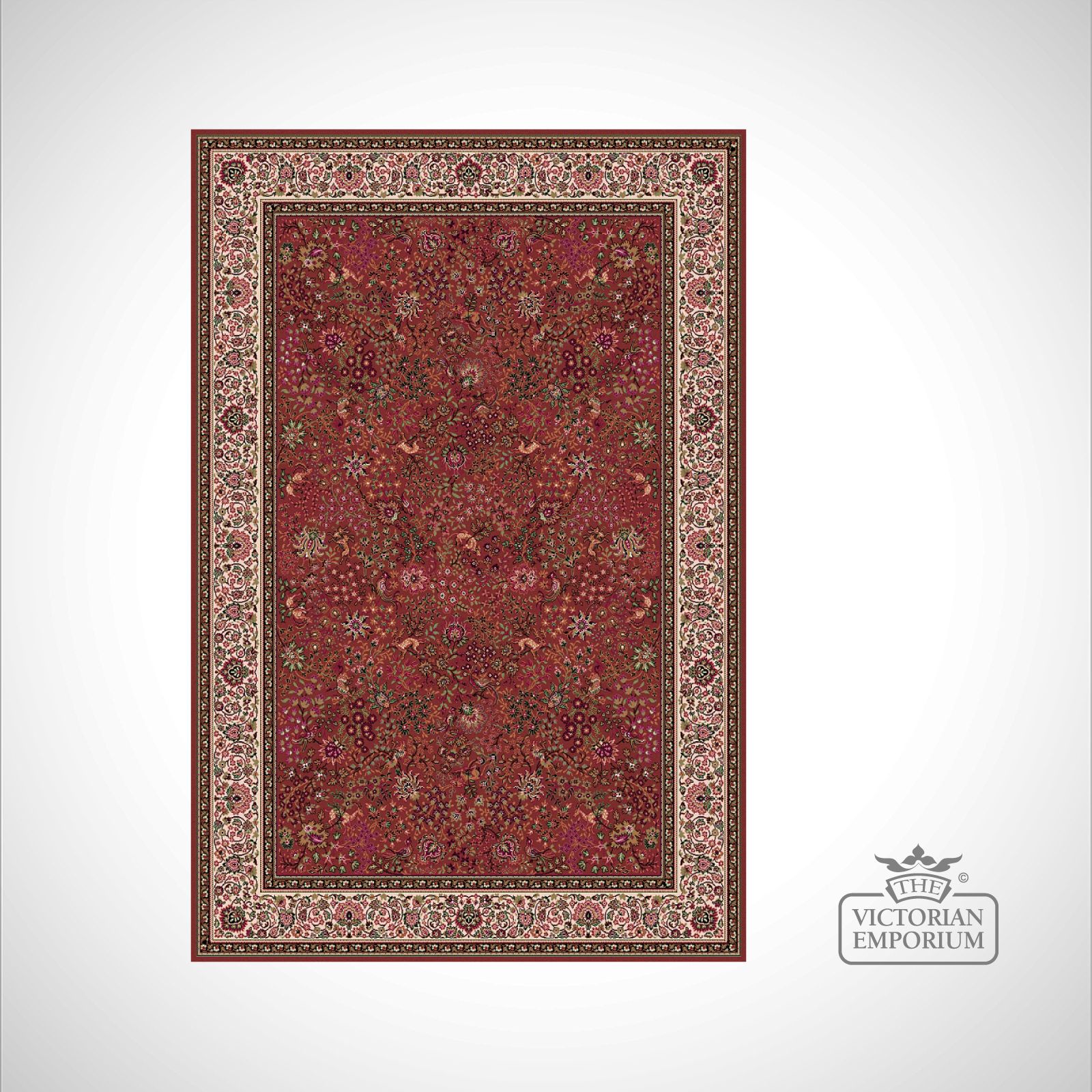 Victorian Rug style IM1959 Red 1 Rugs