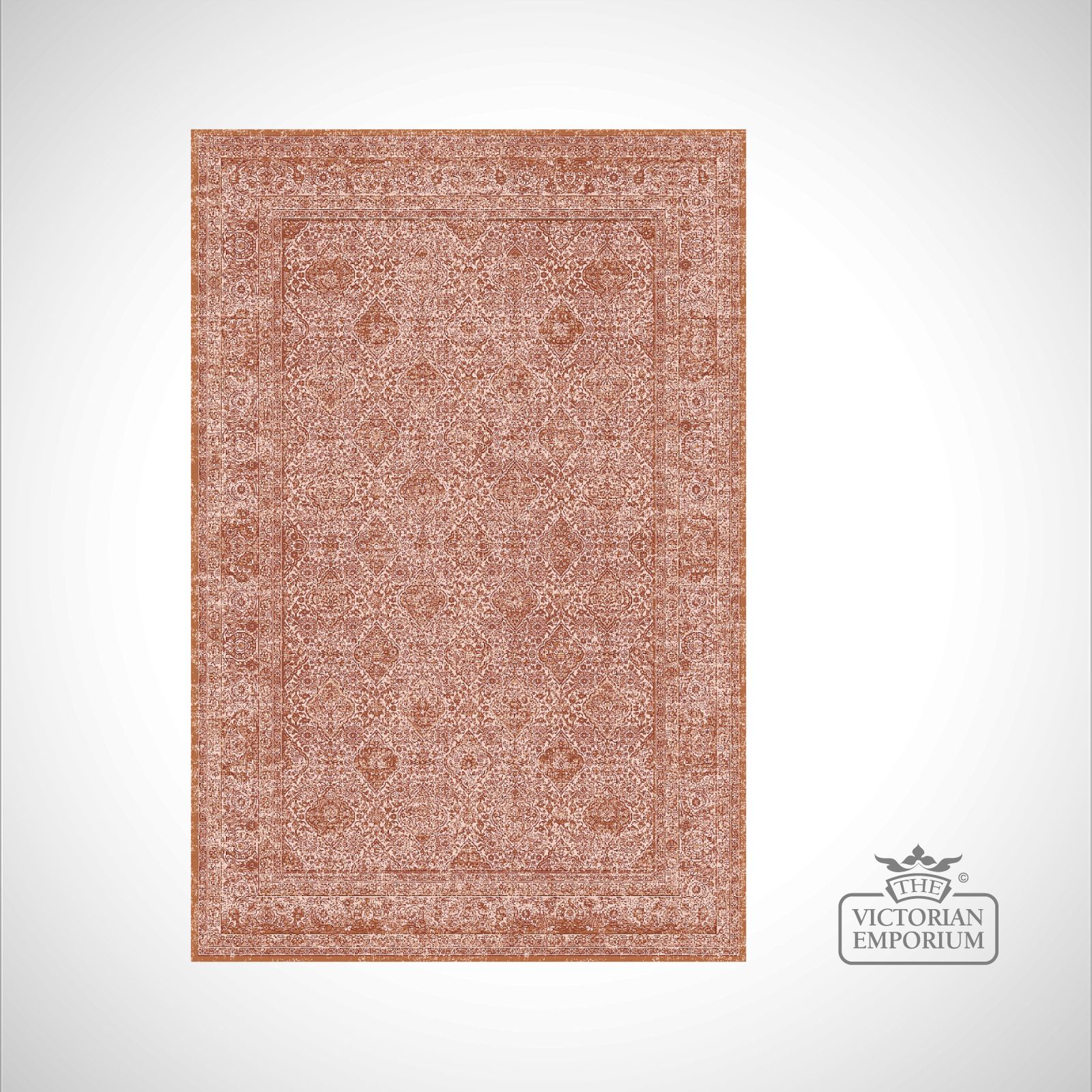 Victorian Rug style IM1951 Terracotta Rugs