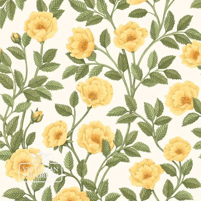 Victorian Wallpaper 7015 Hampton Roses Flat Full Repeat