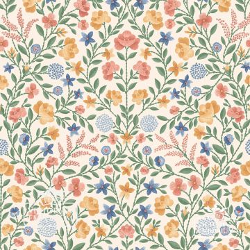 Court Embroidery wallpaper in a choice of 3 colourways