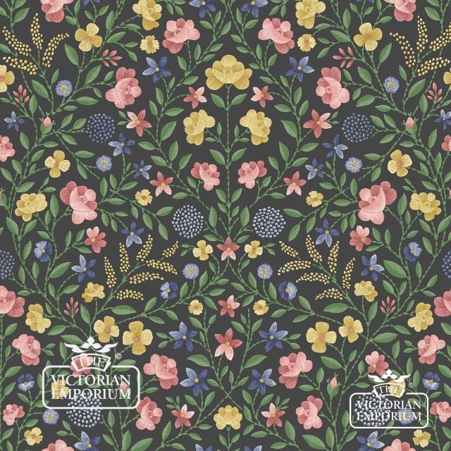 Victorian Wallpaper 13030 Court Embroidery Flat