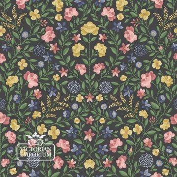 Victorian Wallpaper 13030 Court Embroidery Flat