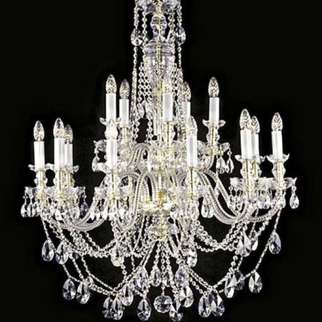 Beautiful large crystal chandelier