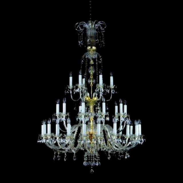 Tall Glass Chandelier Large Ceiling Chandeliers
