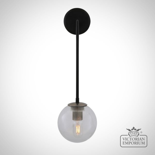 Newport Glass Globe Wall Light Mlwl425antslvpcmbkcl 2