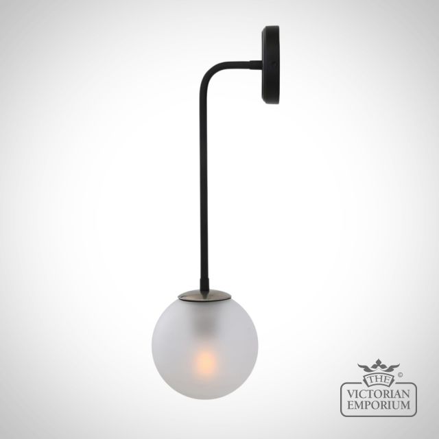 Newport Glass Globe Wall Light Mlwl425antslvpcmbkfr 1