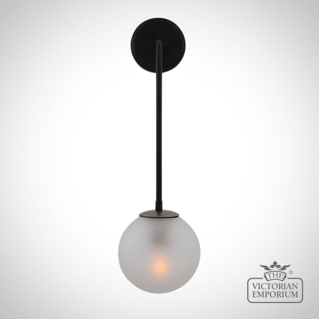Newport Glass Globe Wall Light Mlwl425antslvpcmbkfr 2