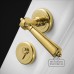 Nelson Brass Door Handle With Lock Mlfp023 Traditional