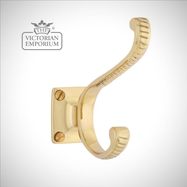 Bekan Brass Hat And Coat Hook 85x85mm Mlfp025polbrs