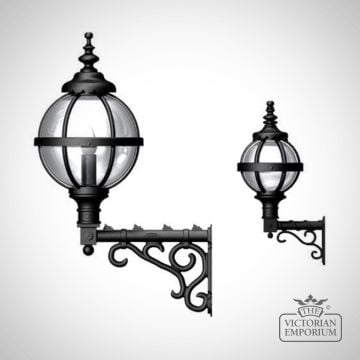 Globe Lantern on Wall Bracket in a choice of sizes