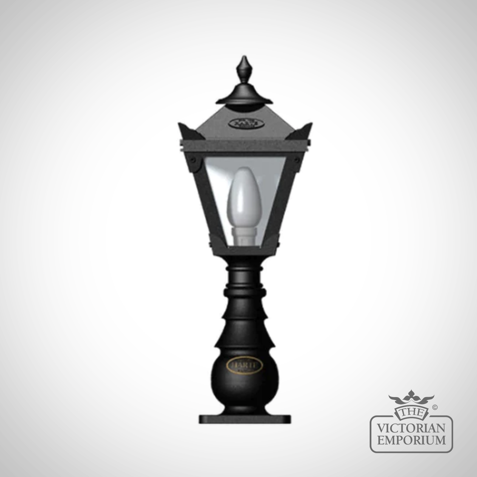 Traditional Cast Iron Lantern on Cast Iron Pedestal in a choice of sizes