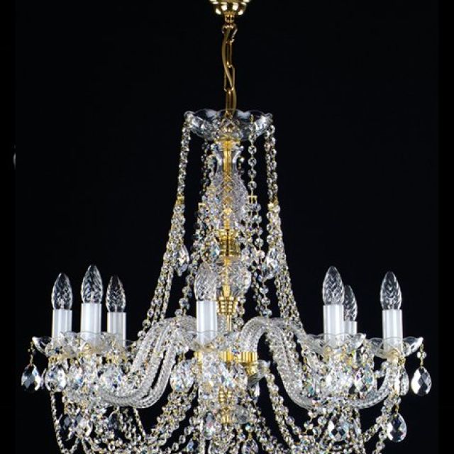 Traditional medium chandelier for high ceilings
