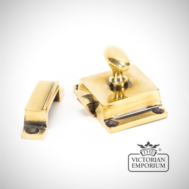 Cabinet Latch In Aged Brass 46046 1