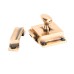 Cabinet-latch-polished bronze hammered-46050 1