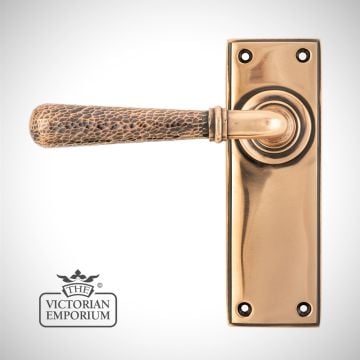 Door Handle Polished Bronze Hammered 46226 Main
