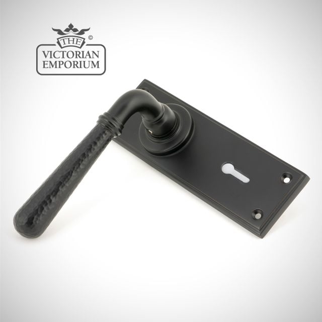 Door Handle Aged Bronze Hammered 46221 1